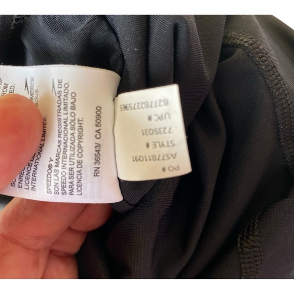 Speedo Womens Racerback Solid One-Piece Powerflex Size 18 Swimsuit - Picture 6 of 10